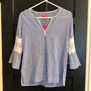 Lilly Pulitzer Amelia Island Flounce Sleeve Tunic